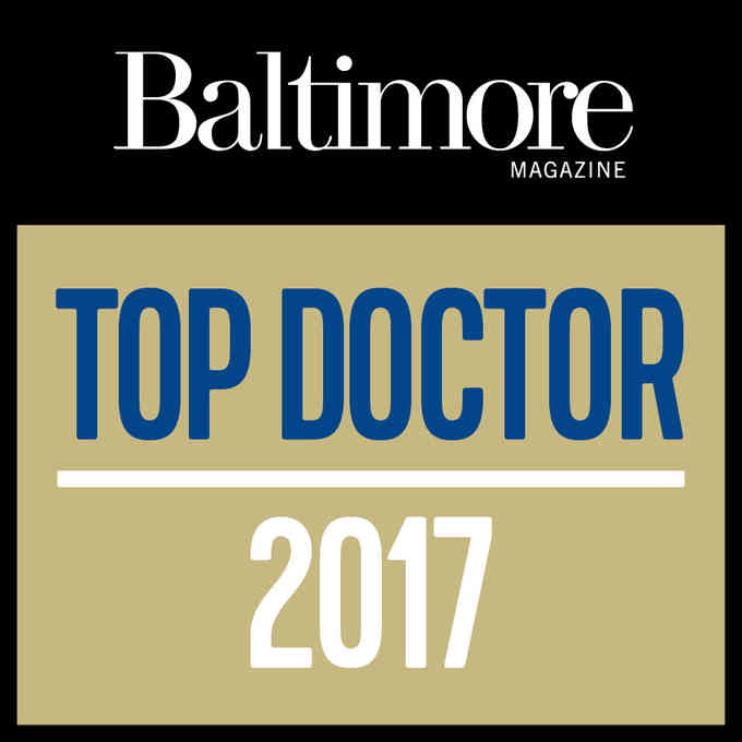 Dr. Chad Zooker, voted a 2017 Top Doc by Baltimore Magazine